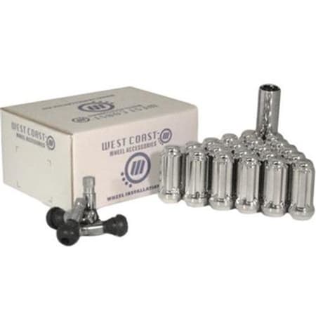 West Coast Wheel Accessories West Coast Wheel Accessories W55014S 5 Lug Wheel Installation Kit WCW-W55014S